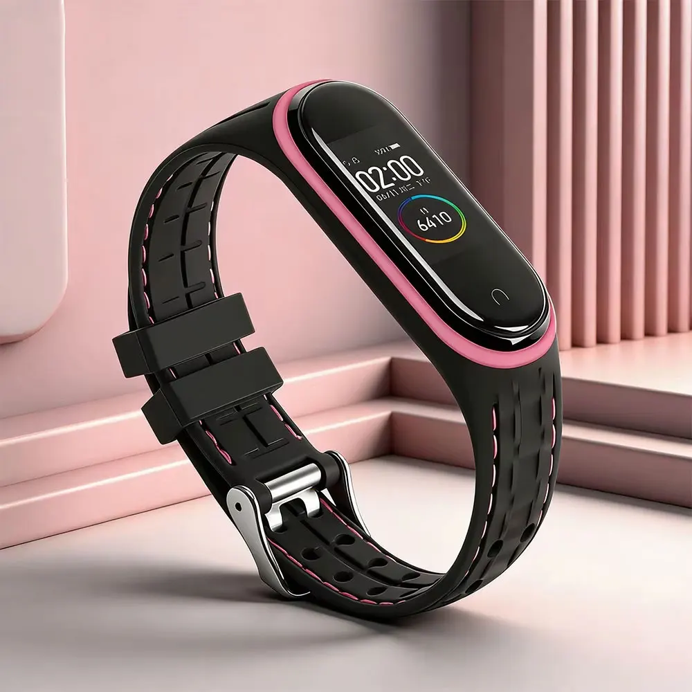 Sportarmband für Mi Band 7 6 5 Armband Silikon-Uhrenarmband Ersatz-Smartwatch-Armband für Xiaomi Mi Band 3 4 5 6 Armband