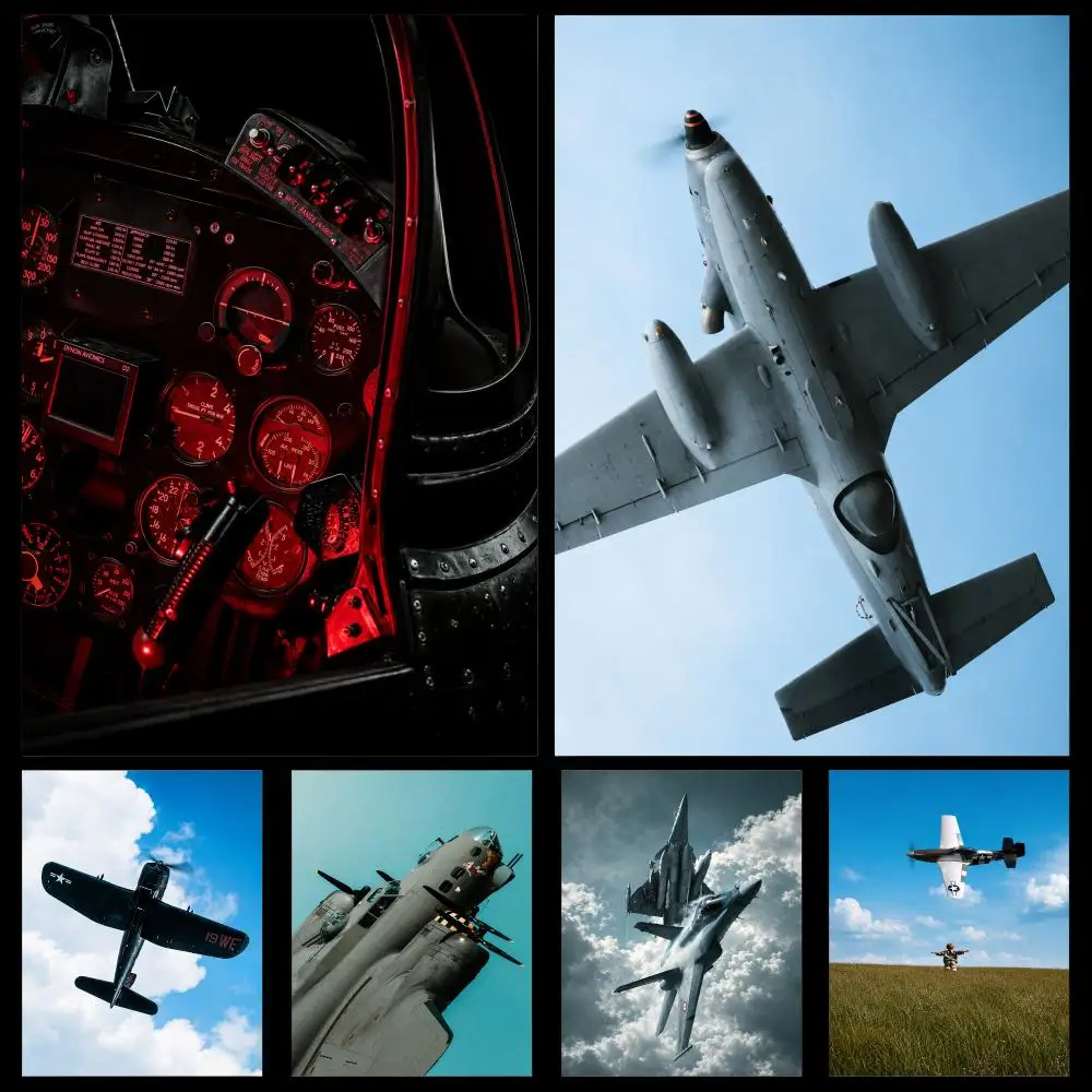Aesthetic Aviation SR71 Fighter Jet Poster PP Self Adhesive Decorative HD For Garage Gaming Room Living Room Gift