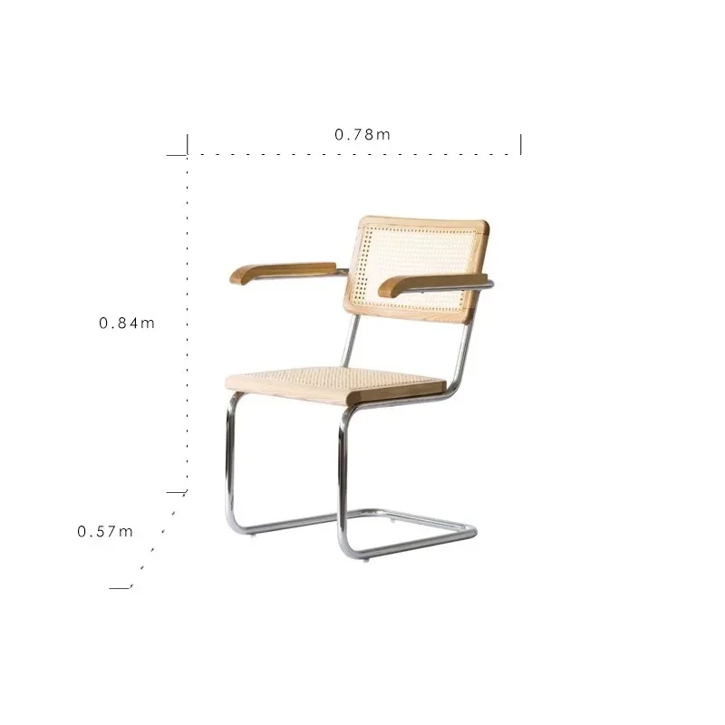 

Armchair, Handmade rattan ash wood working leisure chair