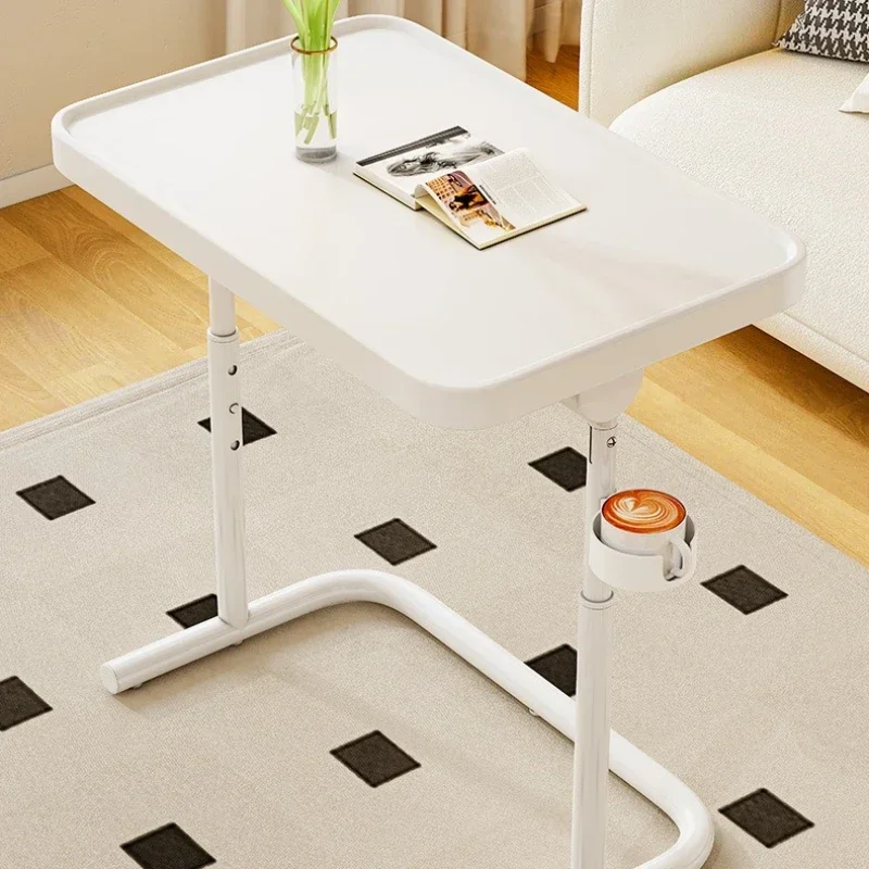 Exquisite Multi-functional Movable lifting bedside table, home sofa side few, notebook computer table, folding small table, desk