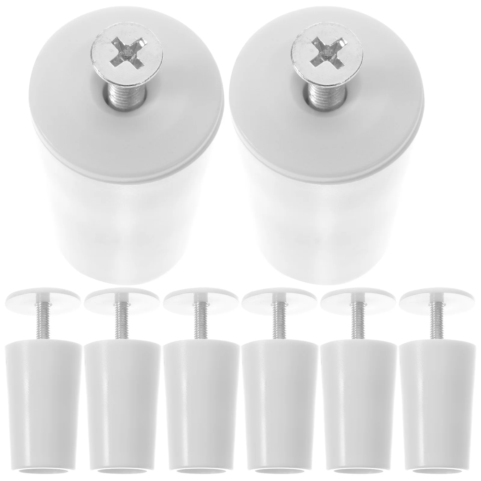 

8 Pcs Stops Roller Blinds Replacement Window Fasteners Parts White Aluminum Alloy Stopper