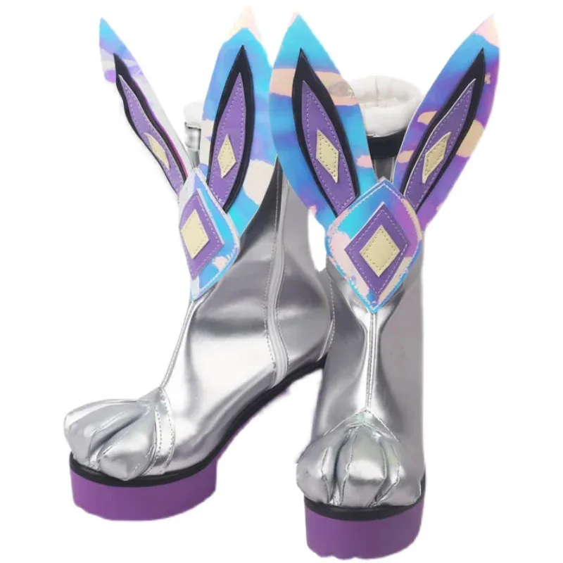 

Battle Bunny Miss Fortune Game LOL Cosplay Sexy Women Shoes High Boots Heels Halloween Party Giftc;3.k'6;d.a;