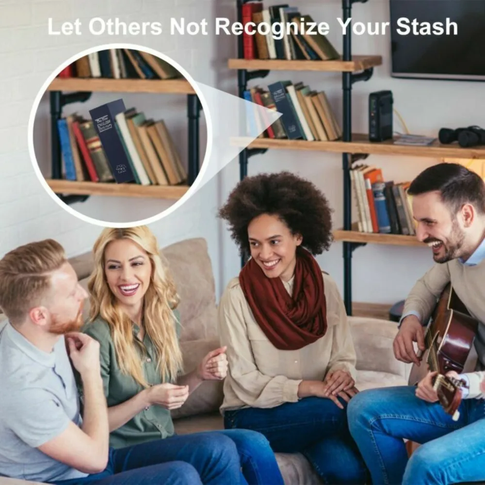 Savings Bank Piggy Bank Key Box With Lock Lock & Key Safe Simulated Book Safe Safe Diversion Dictionary Hollow Book Metal Box