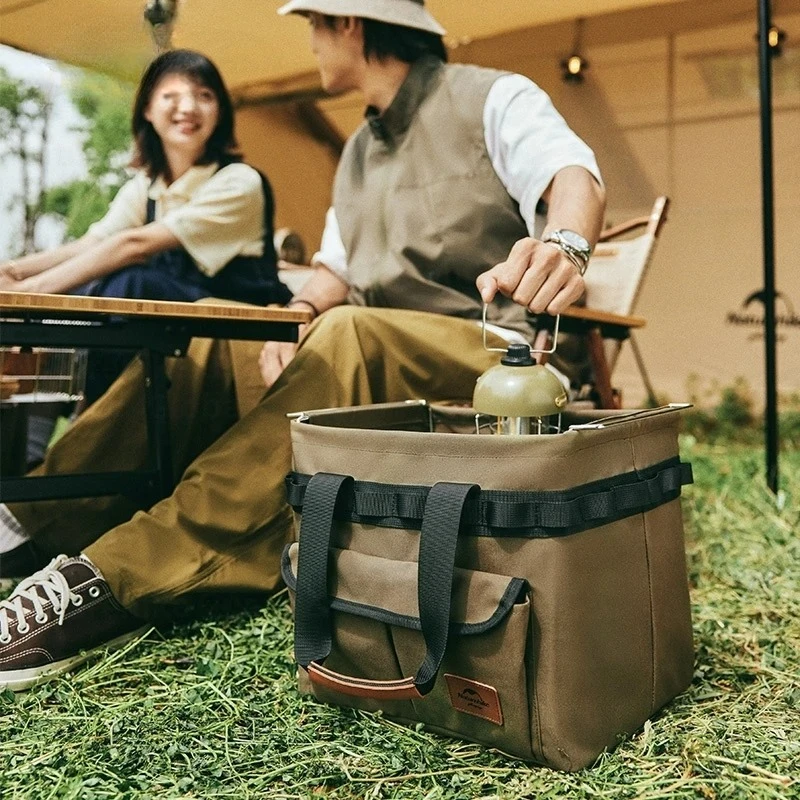 20L 950g Foldable Storage Basket, Outdoor Oxford Cloth, Multi-Pocket Storage Box, Compatible with IGT Steel Frame