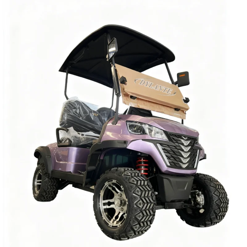 

Новая тележка для гольфа 48 В, 60 В, 72 В, 2, 4, 6, 8-местная подъемная тележка для гольфа с 14-дюймовыми колесами, электрическая тележка для гольфа