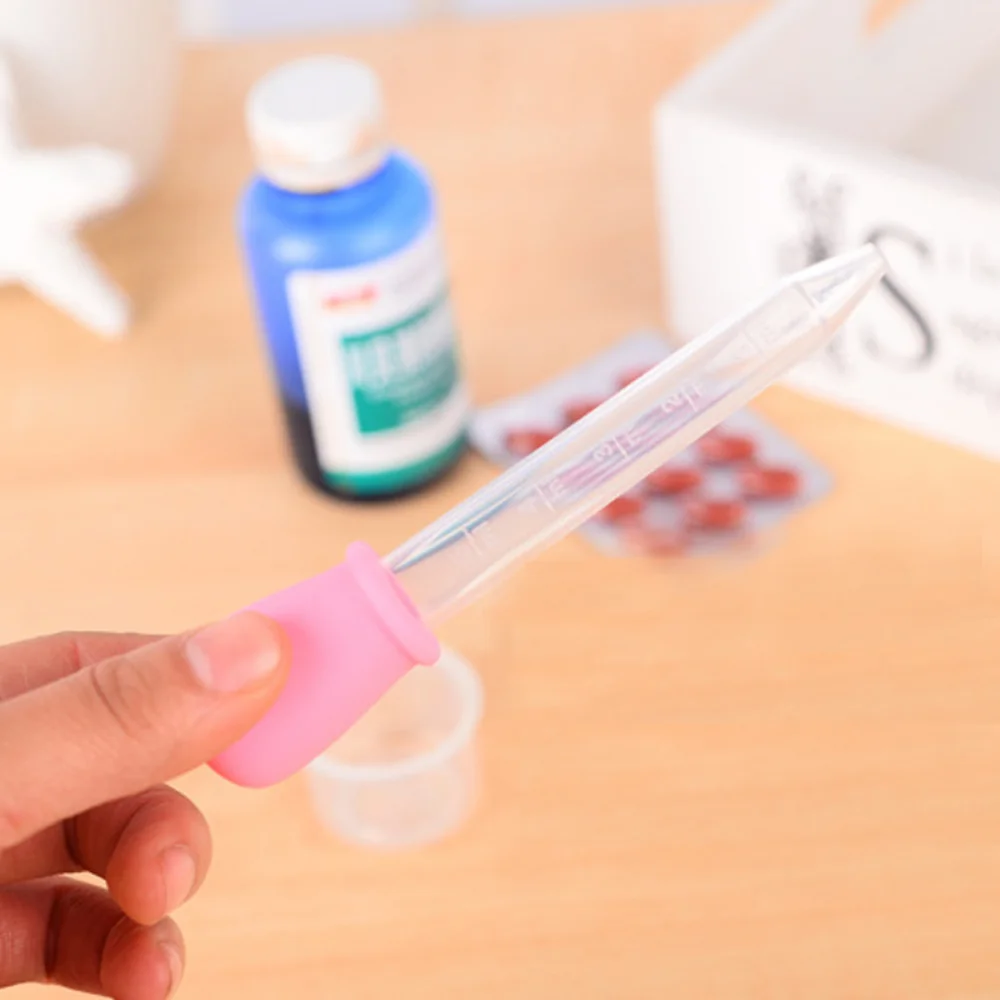 5ML Kind Baby Dropper Medizin Feeder Kind Medizin Gerät Silikon Pipette Flüssige Lebensmittel Dropper Kunststoff Infant Utensilien – Detail 3