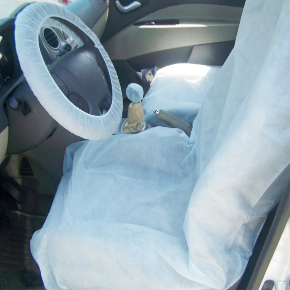 Disposable non-woven seat covers for car maintenance and repair, anti fouling, rear seat beauty repair, non-woven seat covers