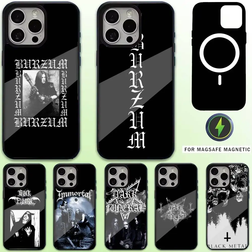 

B-Burzum F-Filosofem Phone Case For iPhone17,16,15,14,13,12,11 Plus,Pro Max Magnetic For Magsafe Wireless Charging