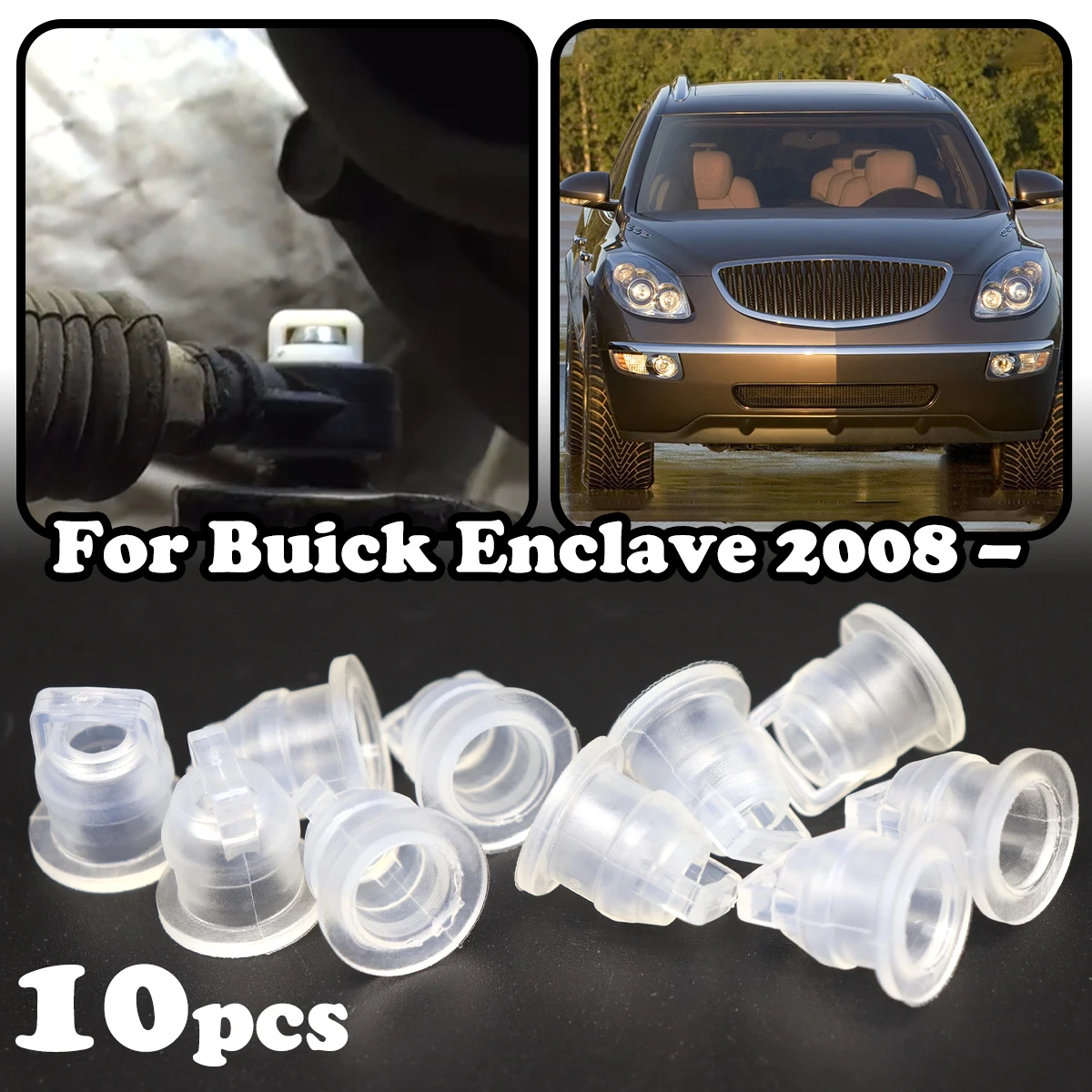 

10pcs Gear Shift Cable Bushing Automatic Gearbox Line Rubber Sleeve Car Accessories For Buick Enclave 2008 2009 2010 2011 2012 -