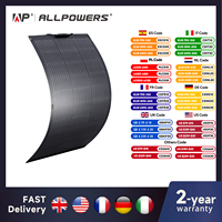 ALLPOWERS Flexible Solar Panel 100W Monocrystalline Solarpanel Solar Module Solar Cell Photovoltaic for Boat Roofs Garden RV