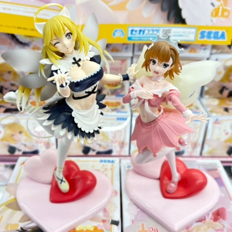 Autentyczna figurka anime To Aru Kagaku No Railgun Shokuhou Misaki Misaka Mikoto, model do dekoracji biurka