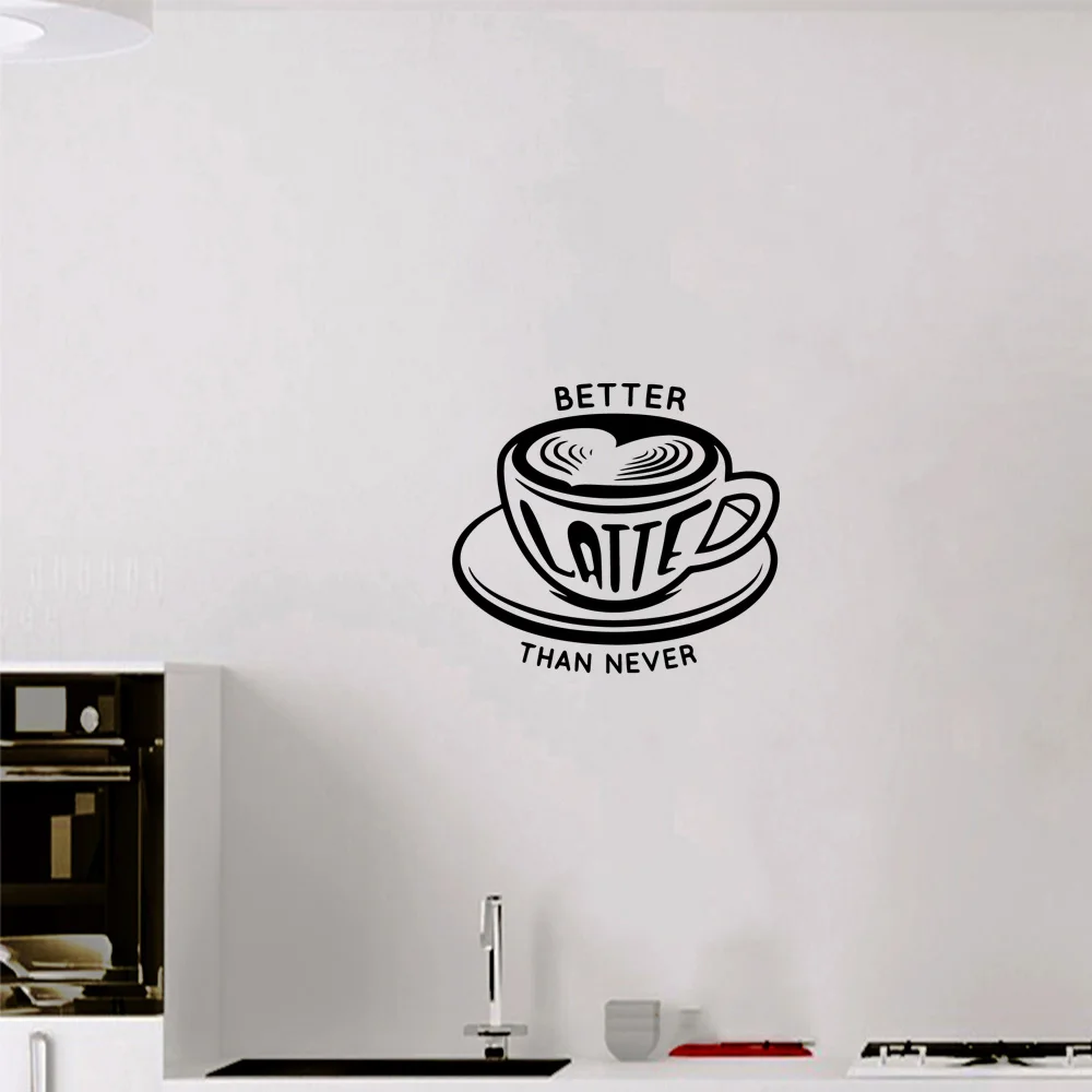 

1 pc nice coffee service welcome Wall Sticker Removable Wall Stickers Diy Wallpaper for coffee shop or drinking store Art Decal