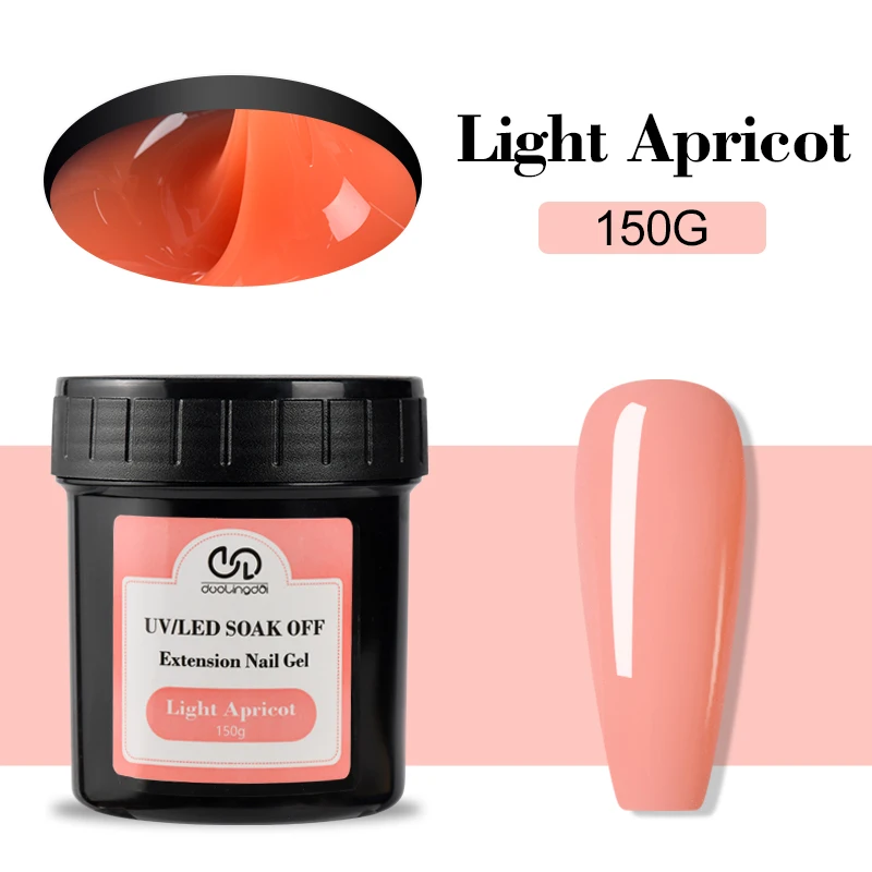 LED & UV Aufbaugel - 150g Nagelverlängerung für Professionelle Salons, Gel-Builder für Nägel, Hartgel für DIY Nagelkunst-Zubehör