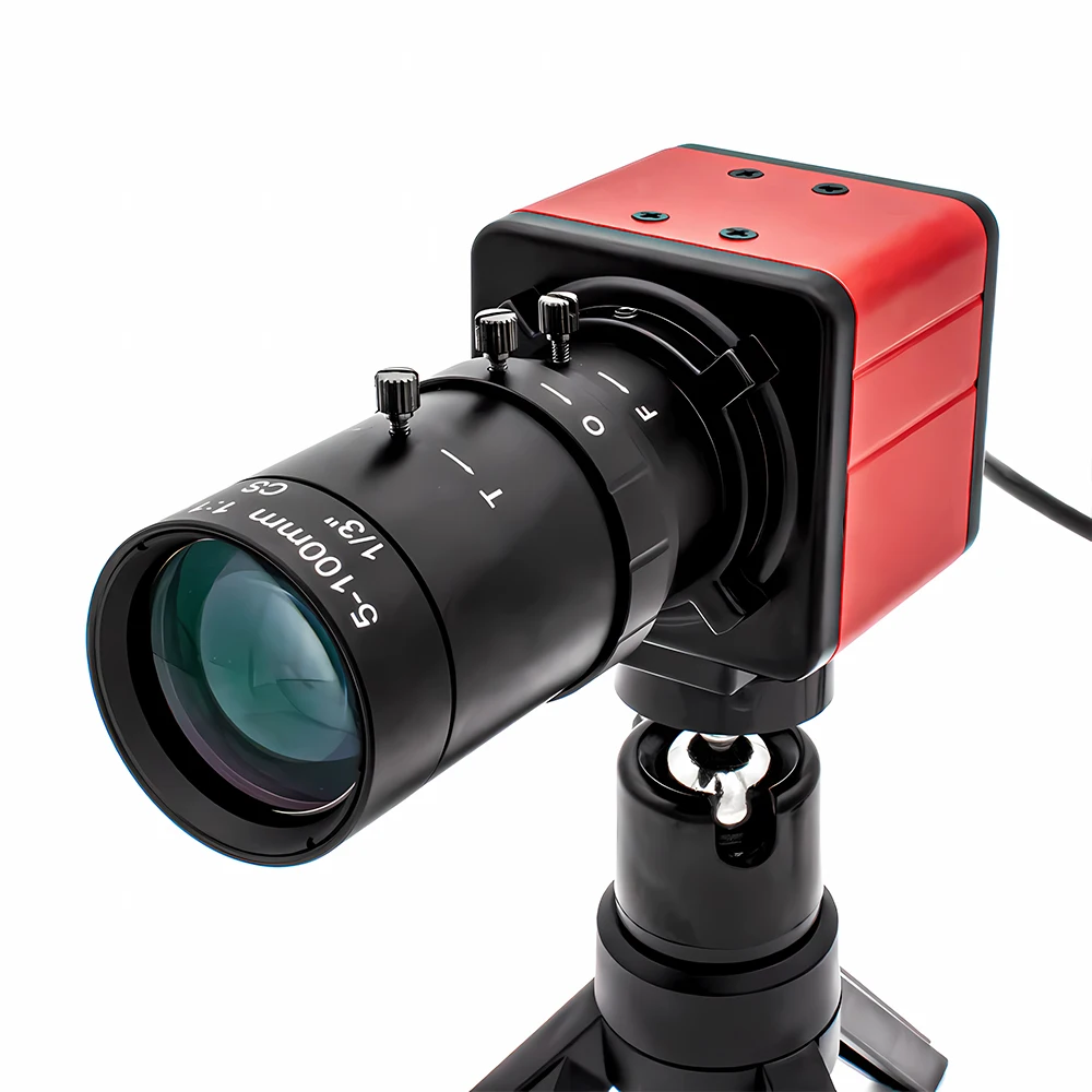 WGWK 4K Mini POE IP Camera Live 3/4/5/8MP HD Security Protection Webcam Industrial 5-100mm Manual Varifocal Lens Network Camera