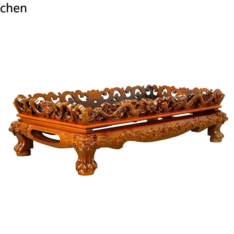 Cz solid wood tray ring fixed true fragrance tray temple offering buddha plate ceremony ten offerings complete set of trays