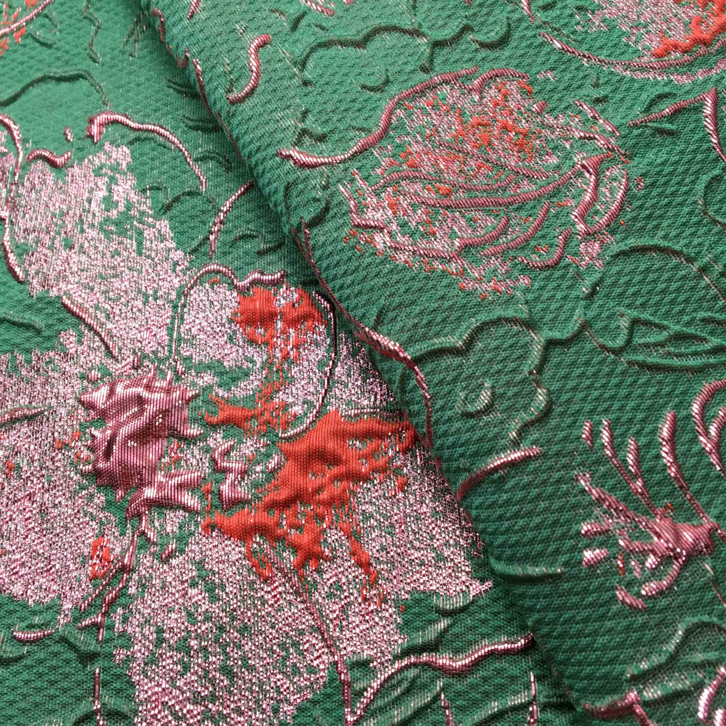 Nigerian Brocade Lace Fabric High Quality African Gild Jacquard Lace Fabric For Sewing Luxury Holiday Party Dresses,2.5Yards3938