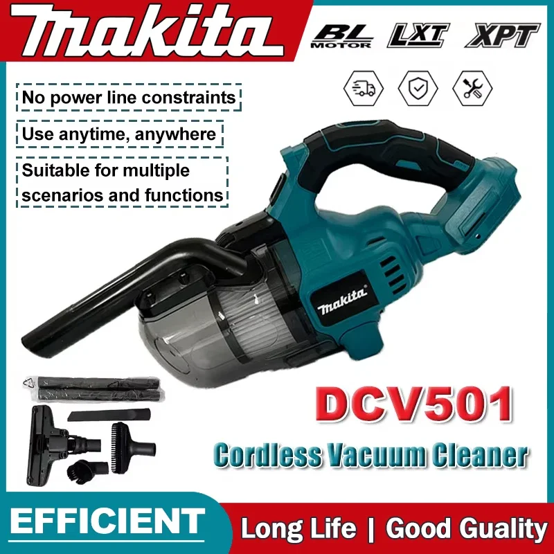 

Makita DCV501 Cordless Handheld Vacuum Cleaner Portable Brushless Vehicle Mounted Floor Cleaner Household Power Tools FitCar