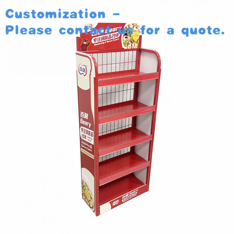 custom.Supermarket Storage Metal Shelves Kichen Products Food Displaying Rack Shops