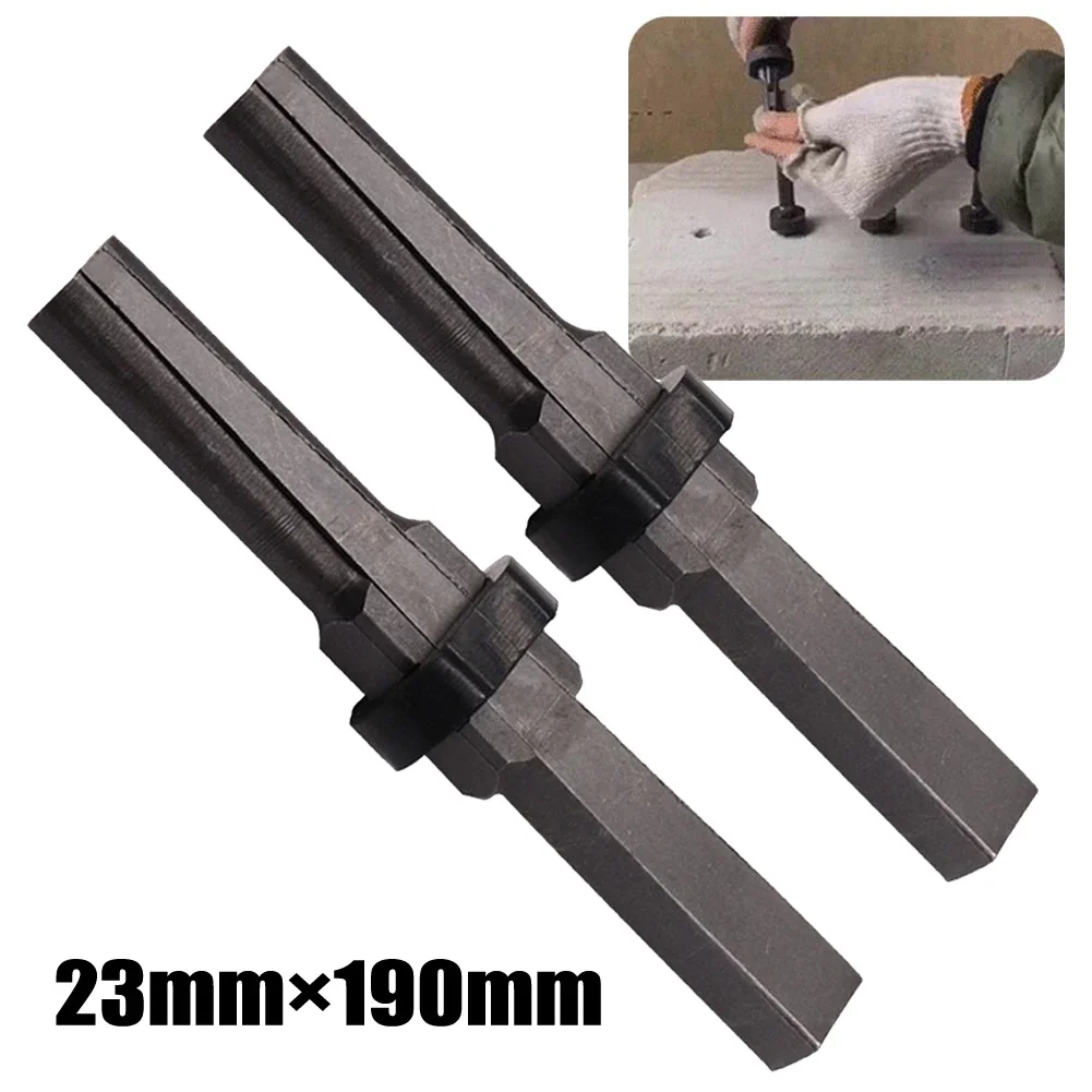 2pcs Rock Stone Splitters 23mm Metal Plug Wedges Concrete Rock Stone Splitter For Split Rocks/granite/marbles/concrete