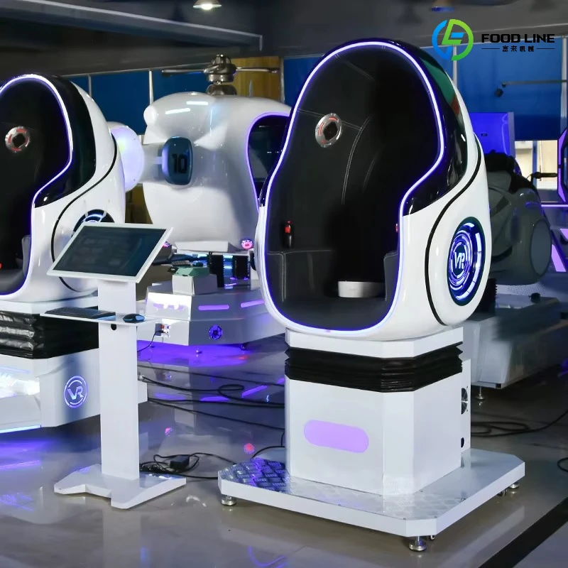 FL Wholesale Indoor Metal & Fiberglass 9D VR Egg Chair Game Machine with 200 Games Single Seat VR Cinema Simulator Customized
