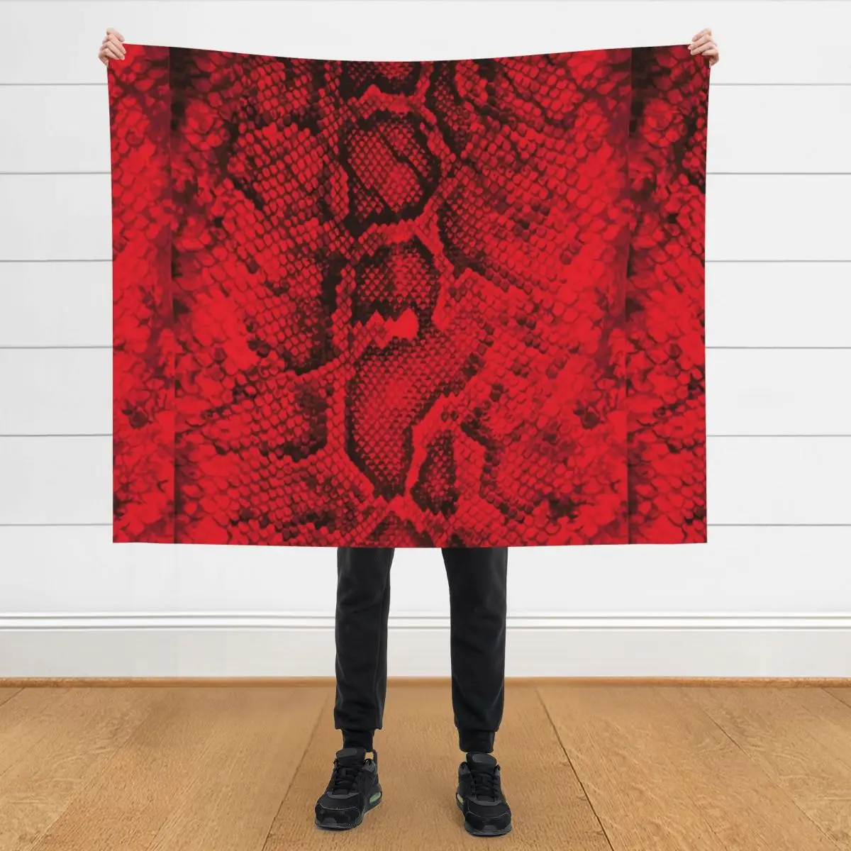 

Red Snakeskin Throw Blanket Decorative Sofas warm winter Warm Vintage Blankets