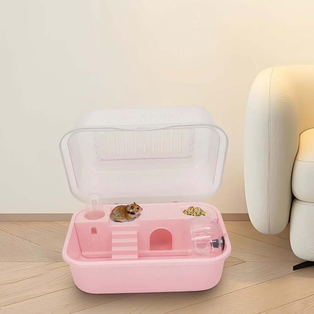 Deluxe-Hamsterkäfig aus Acryl, großer Raum, goldenes Hamsterhaus, faltbar und für den Außenbereich, Kunststofftablett, Heimtierbedarf, Box-Verpackung – Detail 35