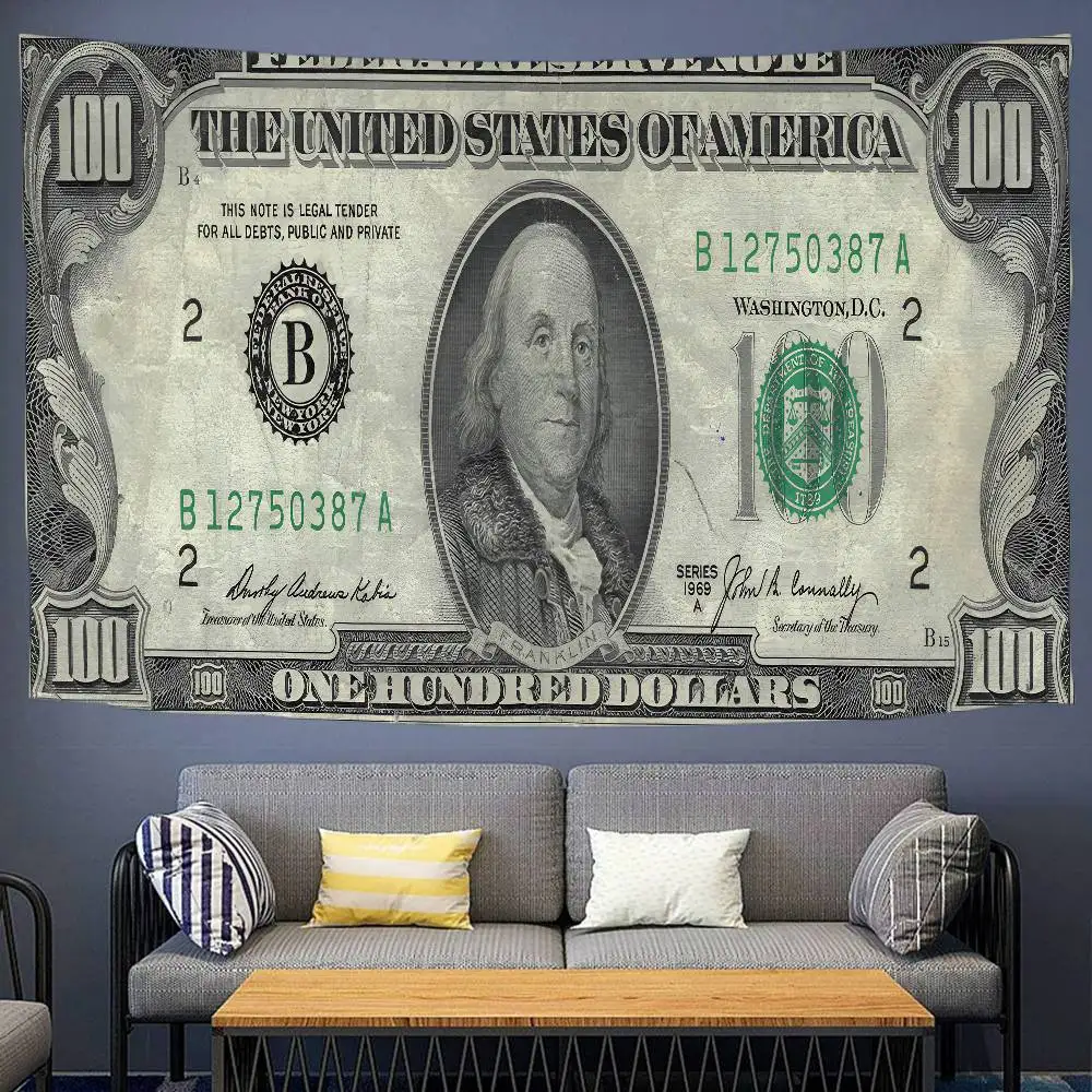 Dollar Luxe Gedrukt Groot Wandtapijt Goedkope Hippie Muur Opknoping Boheemse Wandtapijten Mandala Home Decor