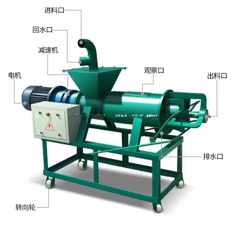 Chicken Manure Dewatering Machine/centrifuge For Chicken Manure Drying, Model HH-280 (extended Version)