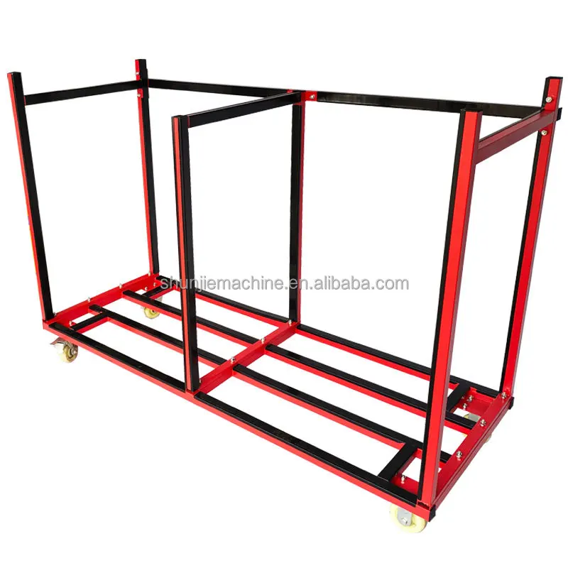 1000kg耐荷重ヘビーデューティー輸送ラック、資材運搬用トロリー、倉庫貨物用カーゴケージ収納ドーリー