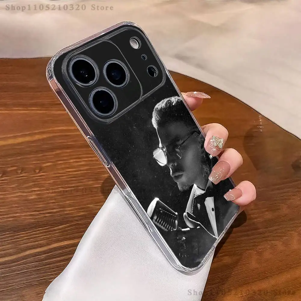 R-Rauw Alejandro Rapper Phone Case For iPhone 16,15,17,12,13,14,11 Max,Pro,Plus,X,XS,XR,SE4,E Mini Transparent Cover