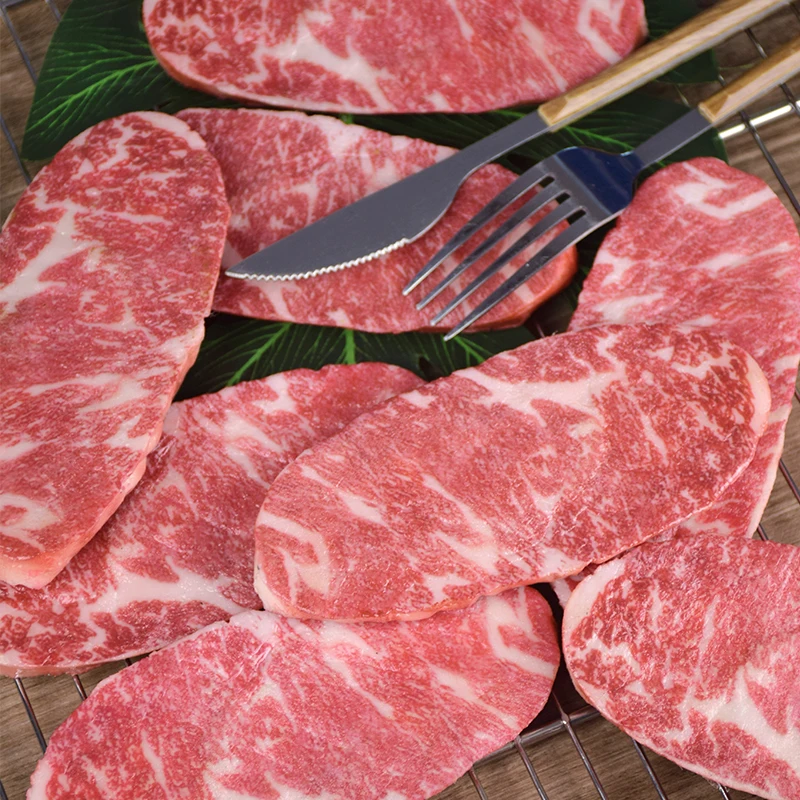 Realistisches gefälschtes geschnittenes Fleisch – einzelnes rohes Rindfleisch/Schweinefleischmodell für die Präsentation von Metzgerladen, Streichwitze, Lebensmittelfotografie und TikTok-Videos – Detail 8