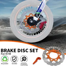 Motorcycle 320MM Floating Brake Disc Rotor Bracket Adaptor For KTM SX EXC SXS XCW EXCR XCF LC4 125 200 250 300 350 400 450 640