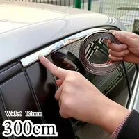 Car Truck Window Trim Strip Self Adhesive Scratch-Proof | Universal Exterior Interior Bumper Door Body Side Decorative Sticker