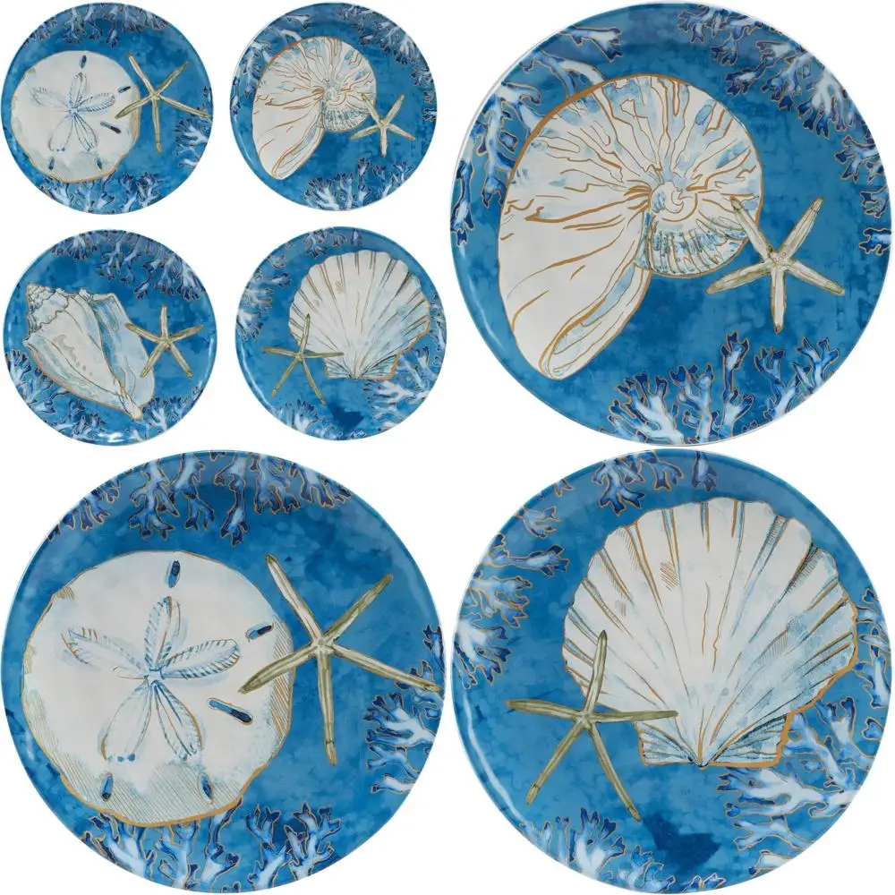 

porcelain dinnerware sets service for 4, 12 pcs hand drawn plates and bowls sets, handmade ceramic dish set, chip resistant mod