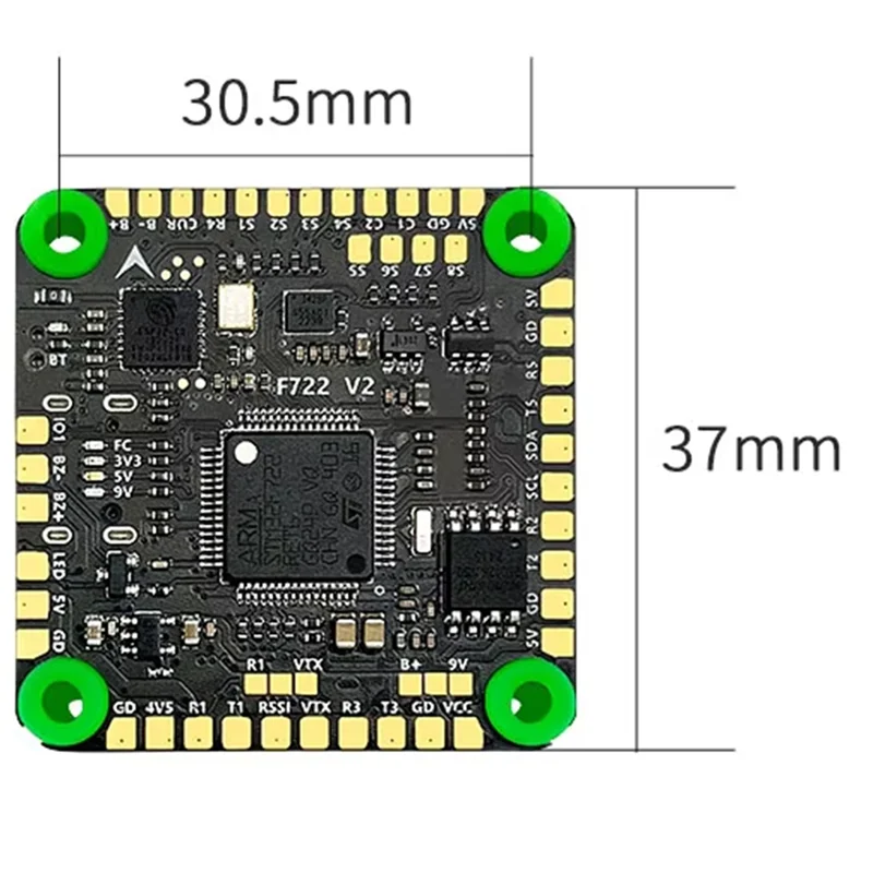 ABJF-F722 V2 Управление полетом ICM42688 OSD Черный ящик F722 V2 Модель контроллера полета Самолет