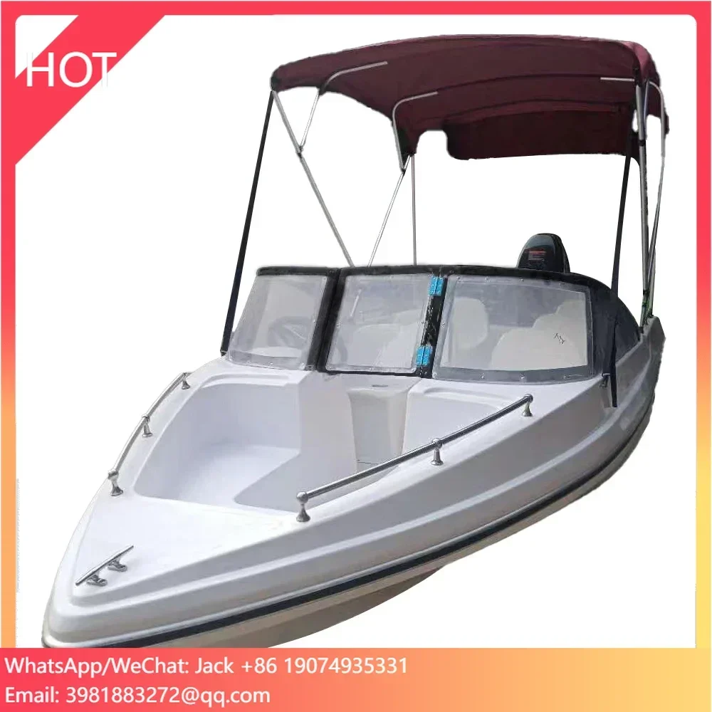 Mini sport boat engine jet boat speed boat fast boat/driftingboat /yacht with roof awning