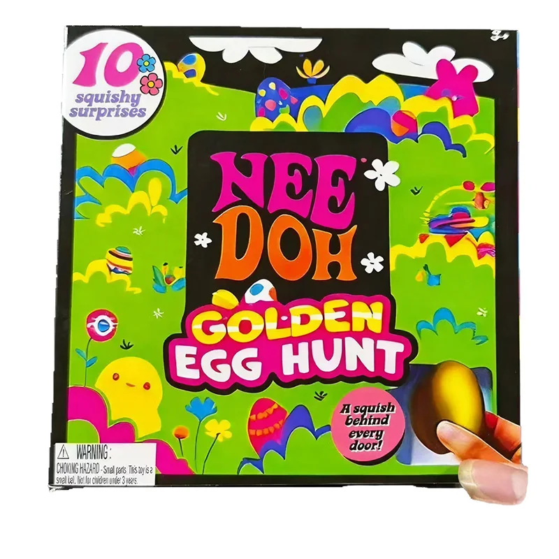 

2026 New Needoh Golden Egg Treasure Hunt Blind Box Toy With Squishy Surprise Stress Relief Squeeze Easter Party Toy