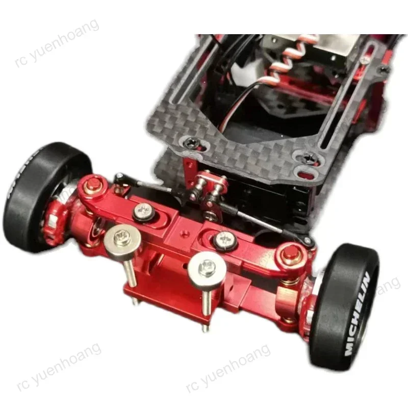 HGD1 HGD2 Rear Drive Drifting RC Mosquito Car Servo DIY Parts Metal T-shaped 28T Steering Gear Arm with Double Ball Head