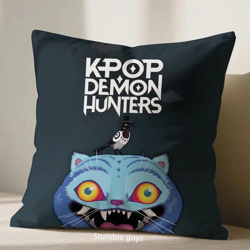 Kpop Sofa Kussenhoes Demon Hunters Anime 45X45cm Kussensloop Zacht