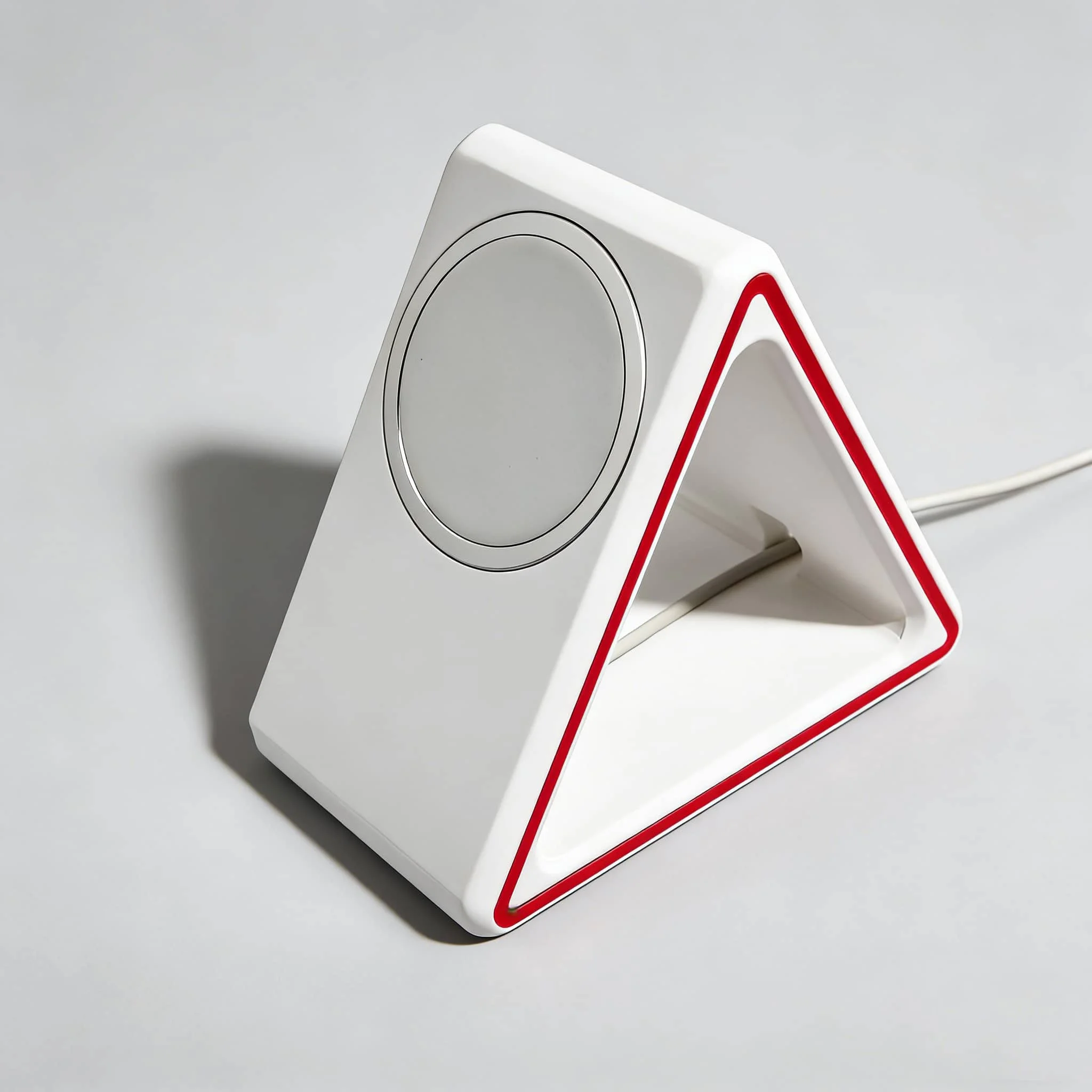 

3D Printed Magnetic Wireless Charger Stand for iPhone 15 14 13 12 Pro Max Triangle MagSafe Desktop Holder Cable Management