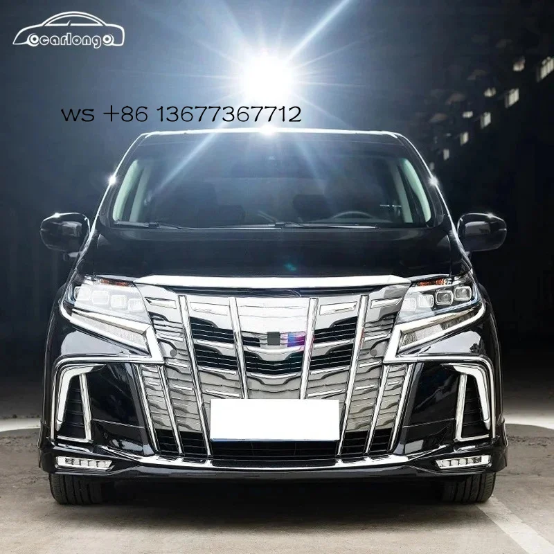 

PP Material Car Saint Seiya Style Bumper Elysion 2016-2021 Front Radiator Grille with Electroplated Strip