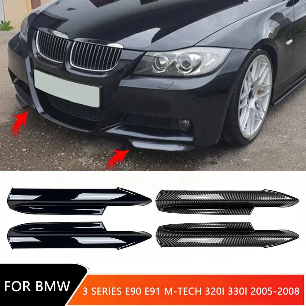 Front Bumper Diffuser Protector Cover for BMW 3 Series E90 E91 M-Tech 320i 330i 2005-2008 Car Lower Lip Splitter Guard Body Kits