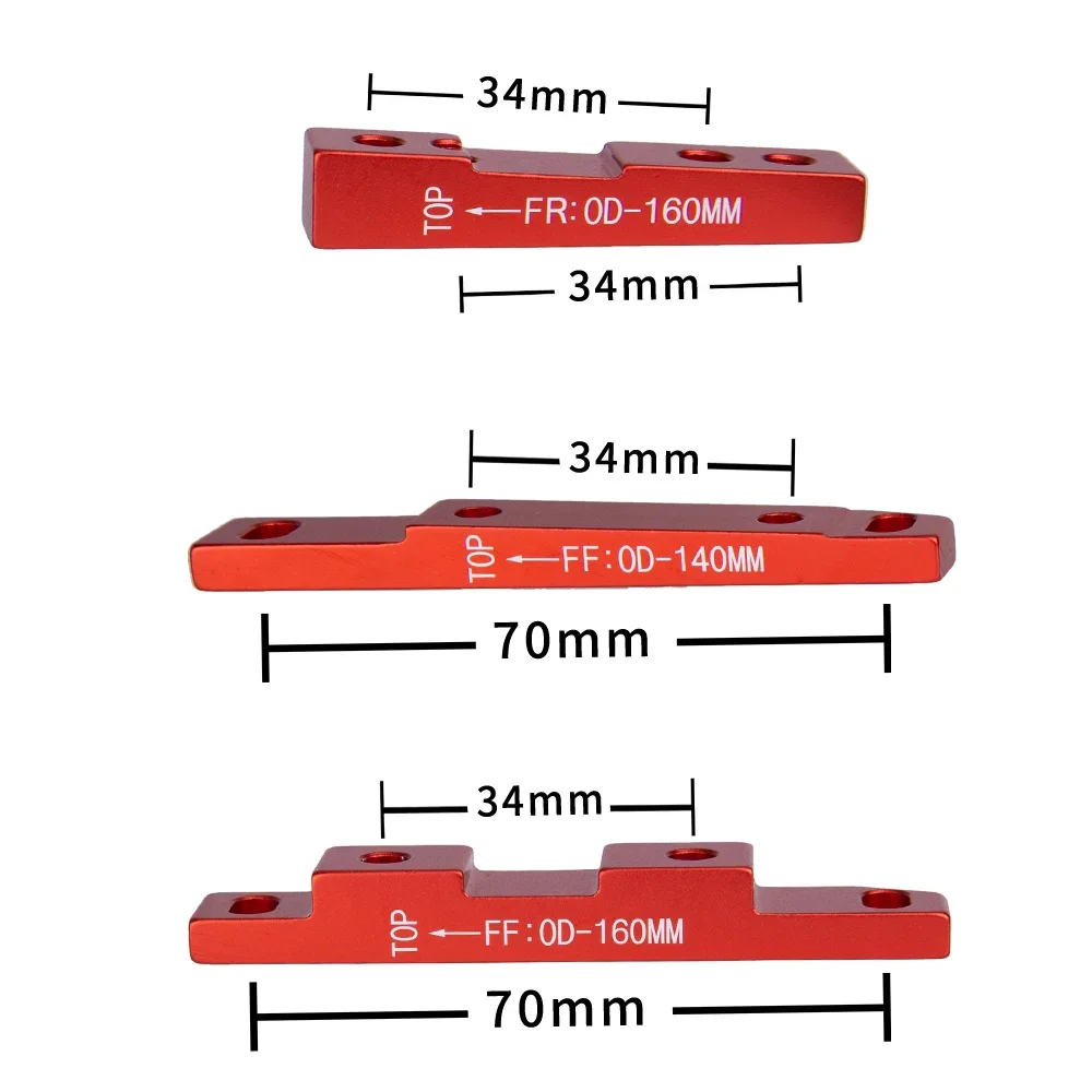ZTTO 1pc flat Mount Adapter Ultralight Road bike Disc Brake Bracket F Disc Brake Mount Adapter for 140mm 160mm brake rotor