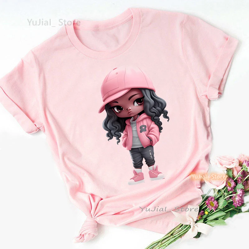 

Kawaii Cartoon Girls Tshirt Women'S Clothing Pink Casual T Shirt Femme Harajuku Shirt Summer Fashion T-Shirt Female Streetwear