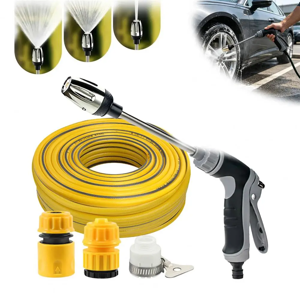 Car Wash Hose Nozzles High Pressure Hose Nozzle, Long Wand Booster Nozzle, Garden Hose Nozzle, Adjustable Nozzle for Car Washing