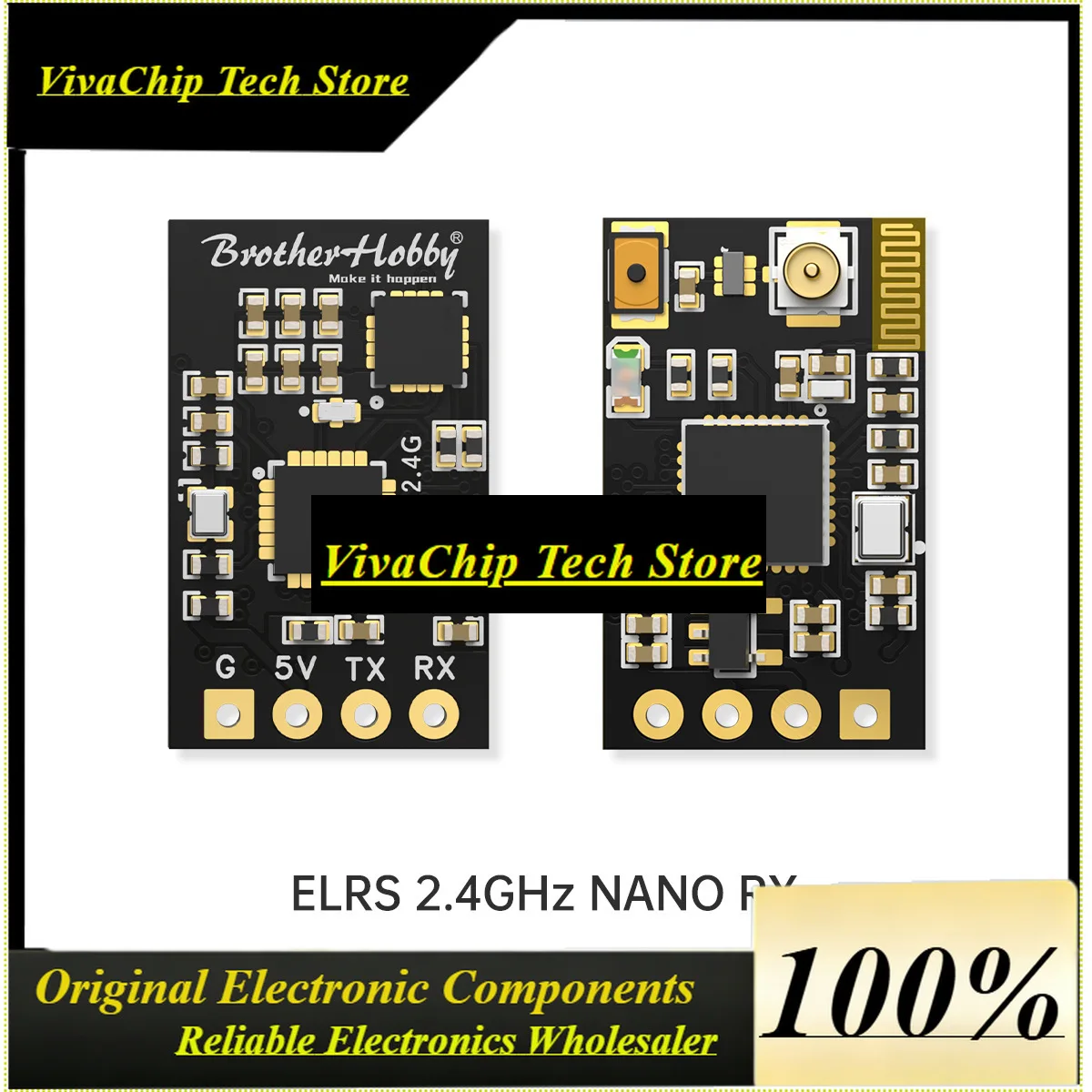 VivaELRS 2 4GHz 915MHz NANO RX Diversity Receiver For BrotherHobby Long Range FPV Drone