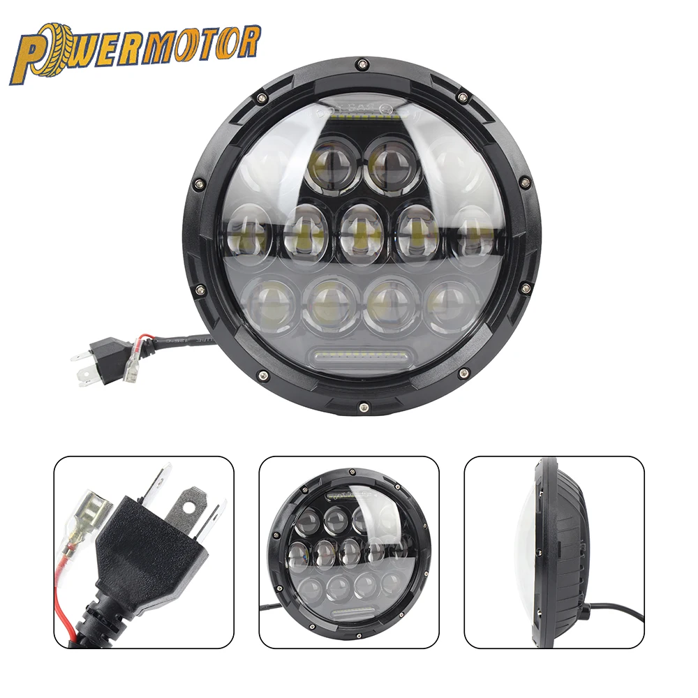 

Motorcycle Round LED Headlight 7 Inch For Harley Touring Ultra Classic Electra Street Glide Road King Yamaha Universal Retro