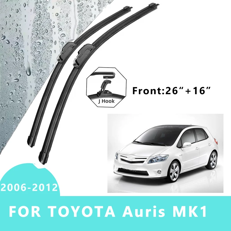 

Front Windscreen Wiper Blades Windshield Window Accessories 2PCS for TOYOTA Auris MK1 Hatchback 2006-2012 2011 2012 26“+16”