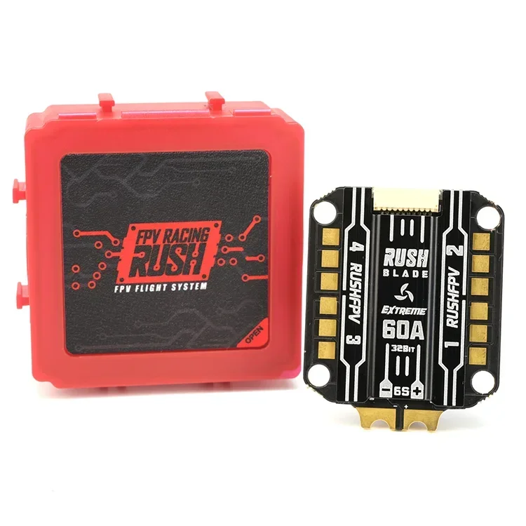 RUSHFPV RUSH BLADE V2 스택 F722 아날로그 디지털 비행 컨트롤러, 익스트림 60A, 128K, BLHELI32, 4 인 1 ESC, FPV 드론용