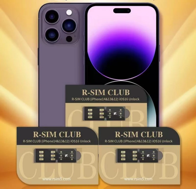 R-SIM18 CLUB Full System Unlock Card Patch Upgrade Multifunctional Automatic Popup Version iOS16 Unlock for iPhone 14/13/12